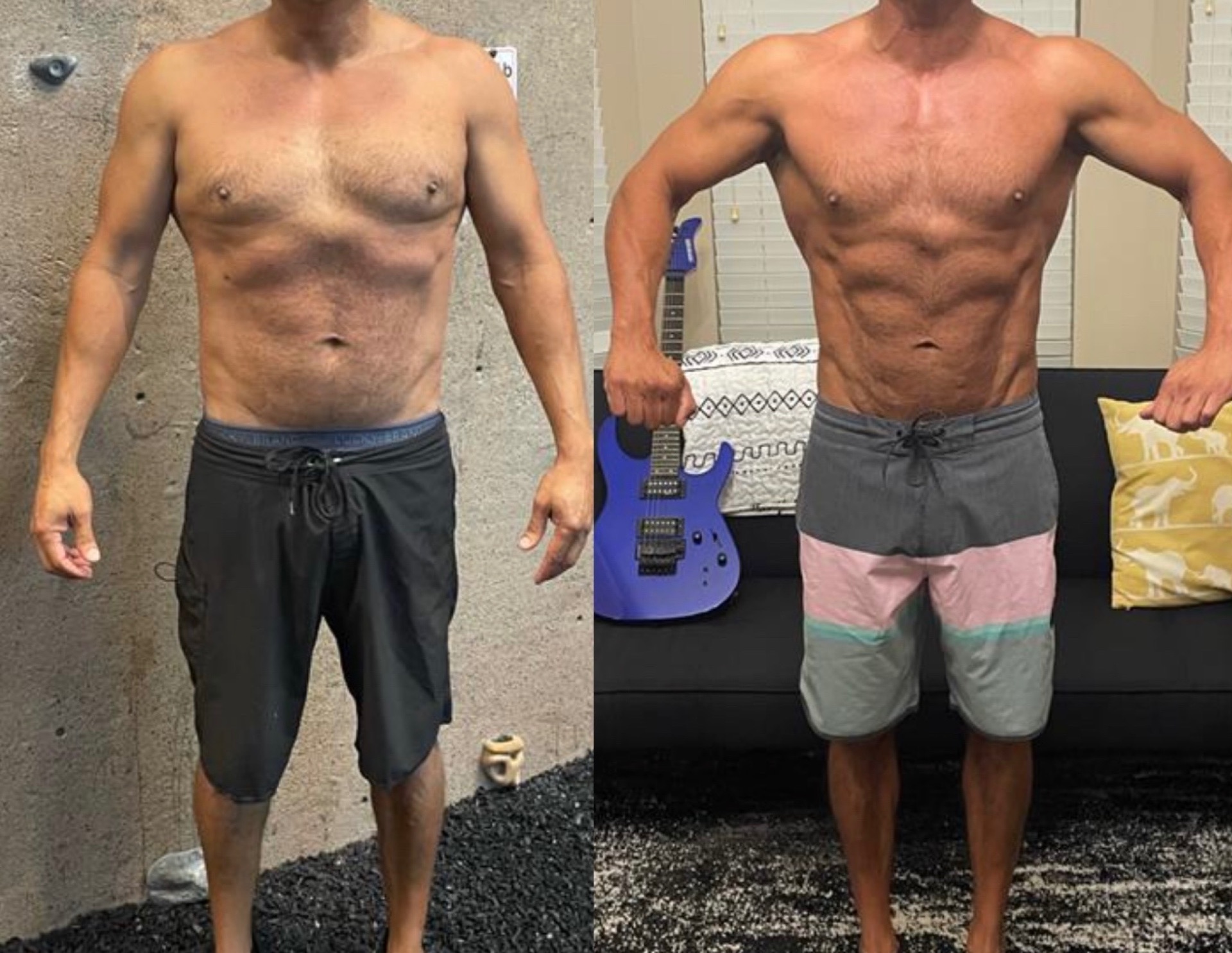 Before and after transformation of an iAMLIFT personal training client in League City, TX (4)