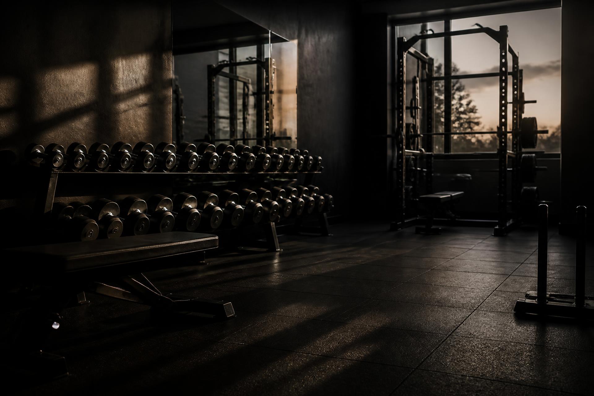 Strength training floor at Roman Empire Gym in League City, Texas where iAMLIFT Fitness coaches clients